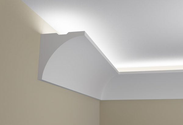Listwy sufitowe oświetleniowe - WSLS2_ listwa sufitowa oświetleniowa, Sztukateria wewnetrzna listwa przysufitowa oswietlajaca sufit LED