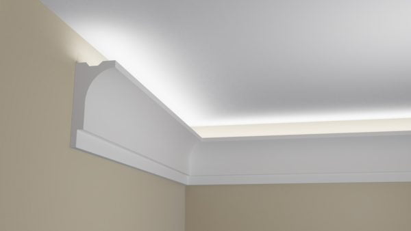 WSLS3_ Sztukateria wewnetrzna listwa przysufitowa oswietlajaca sufit LED pr